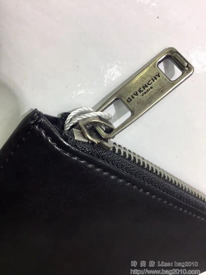GlVENCHY紀梵希 2018最新 熱賣款式 專櫃品質 頂級進口牛皮 原版五金 拉鏈手包 091888  tsg1106